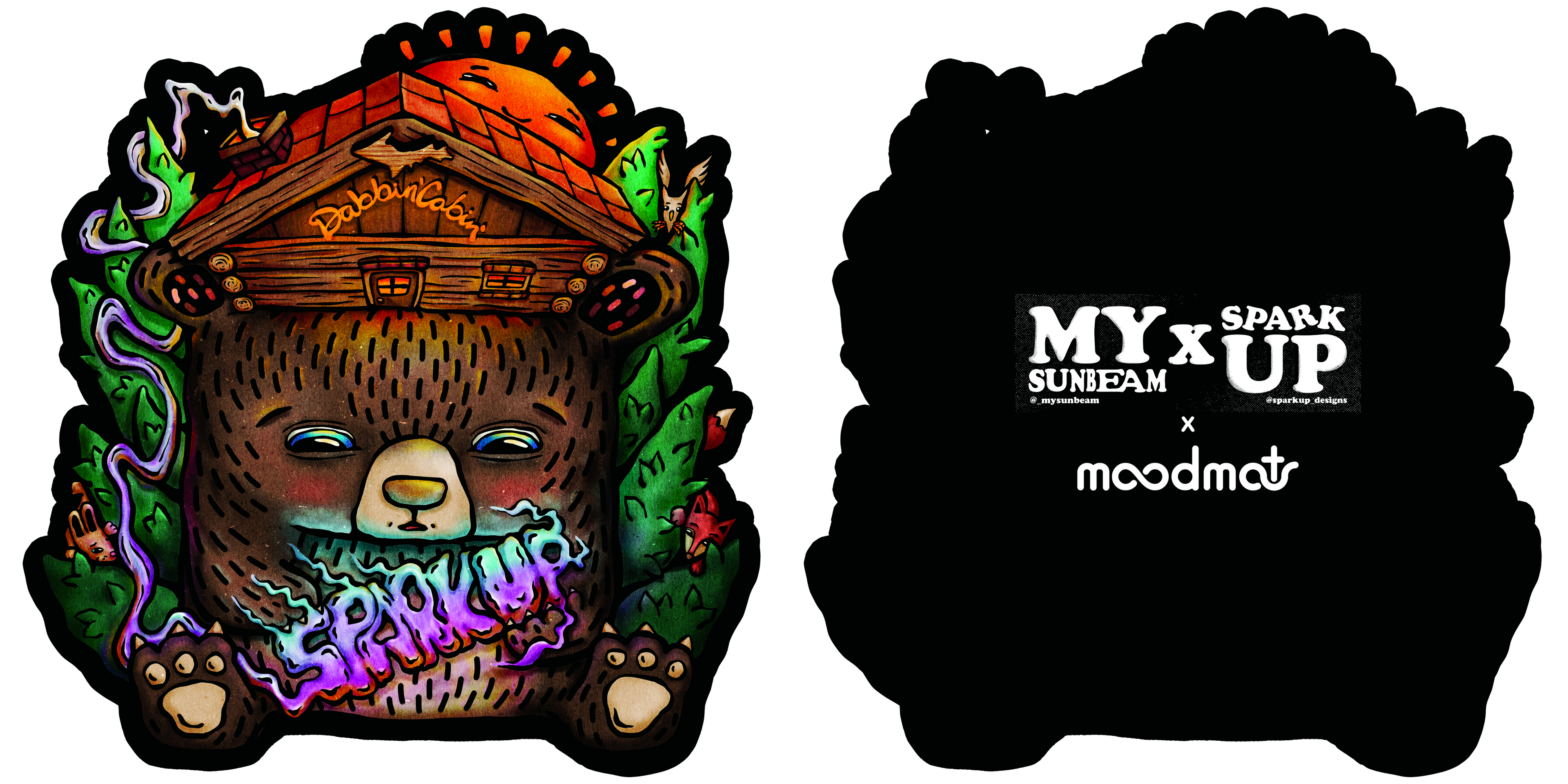 Dabbin' Cabin Moodmat